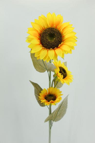 SUNFLOWER 3HEADS DIA27CM/18CM/15CM, L:110CM