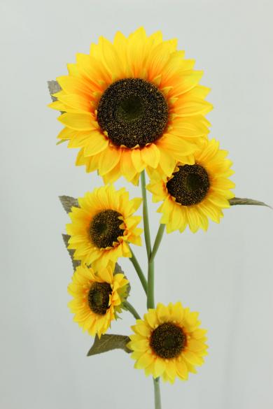 SUNFLOWER 5HEADS DIA27cm/18cm*2/15cm*2, L:110CM